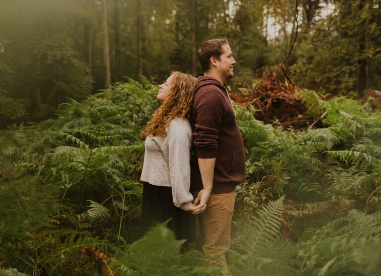 Couplesession im Wald