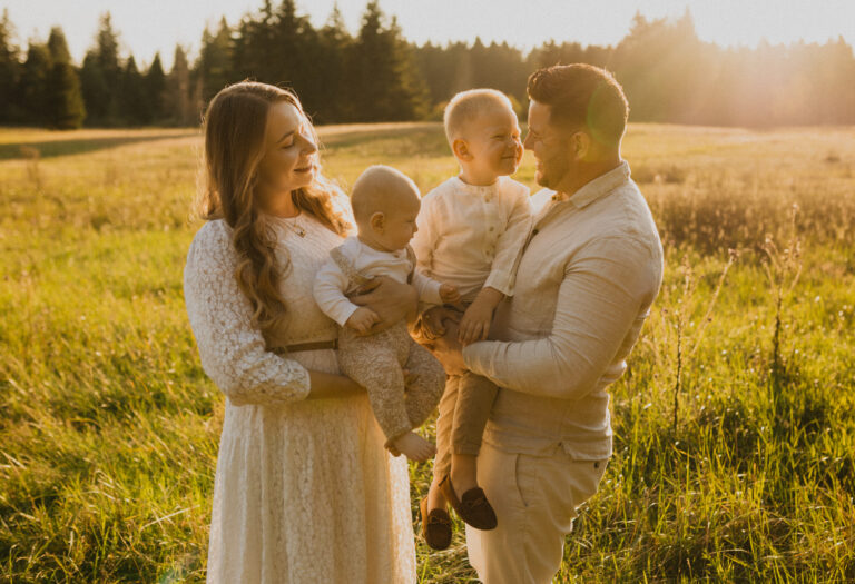 Familienfotos beim Wachseldornmoos