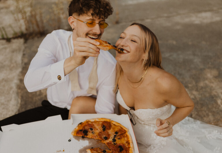 Trashy Afterwedding Fotos beim Attisholzareal