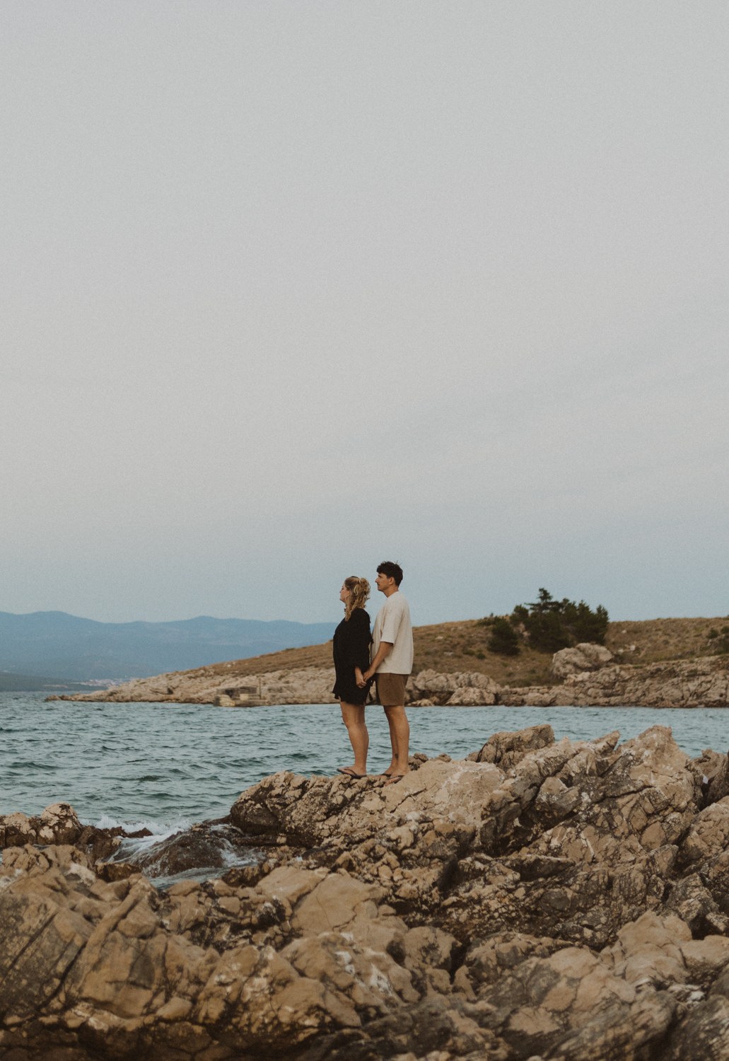Couple at the beach in KRK Croatia Couple at the beach in KRK Croatia
