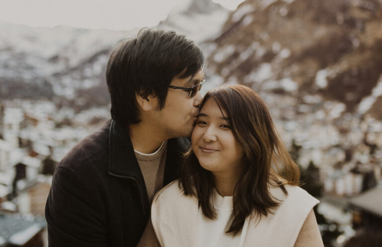 Paarfotoshooting in Zermatt Matterhorn