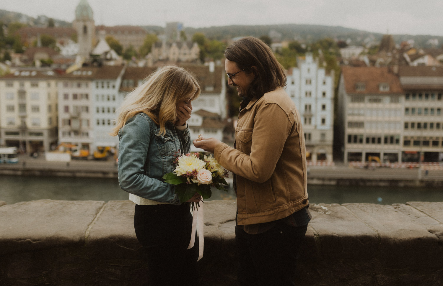 Engagement Photography at Zurich Lindenhof