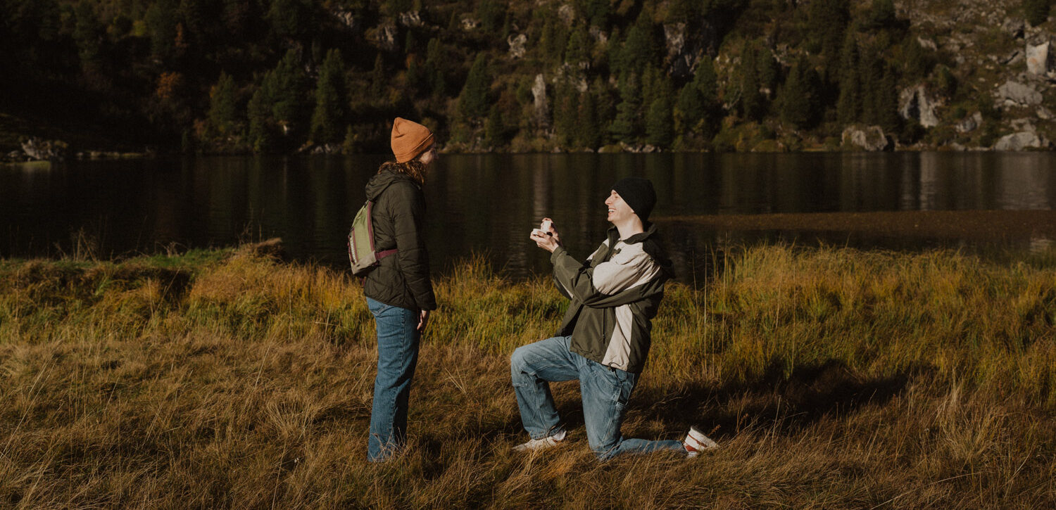 Switzerland Proposal at a Swiss Mountain Lake